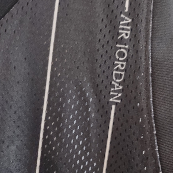 Nike Air Jordan Essentials All Over Printed Jersey Black White Pinstripe - Picture 8 of 14